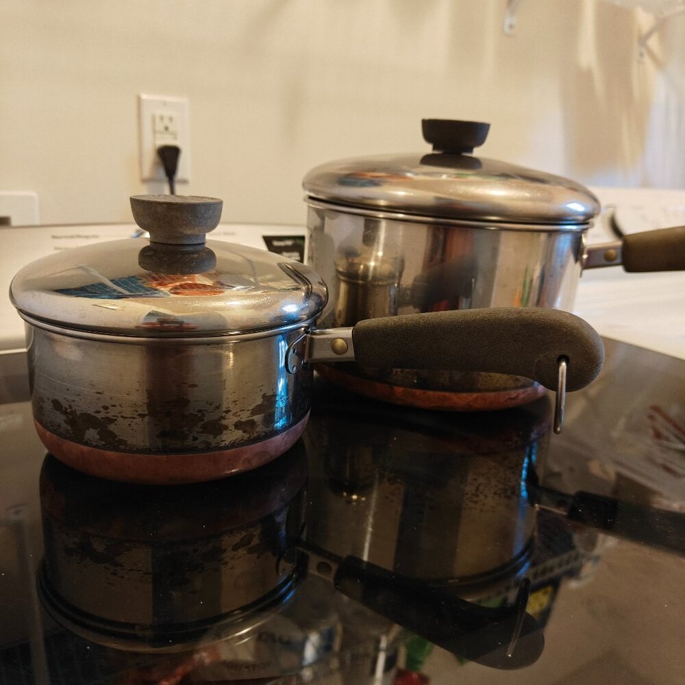 Revereware Copper bottom pots